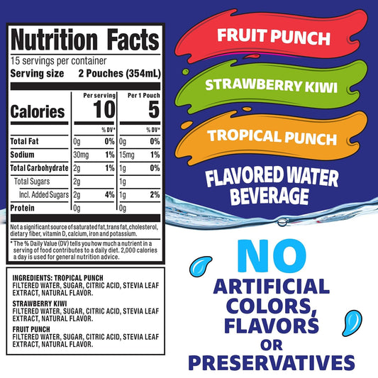 Capri_Sun_Roarin'_Waters_Fruit_Punch,_Strawberry_Kiwi_&_Tropical_Punch_Flavored_with_other_natural_flavor_Water_Beverage,_30_ct_Box,_6_fl_oz_Drink_Pouches