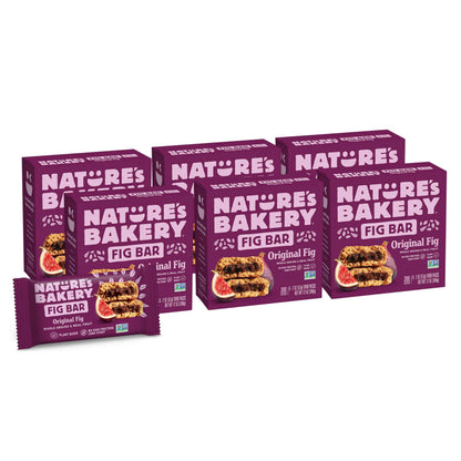 Nature's Bakery Whole Wheat Fig Bars, Real Fruit, Vegan, Non-GMO, Snack bar