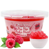 Fusion Select Strawberry Popping Boba Pearls Bursting Boba For Fruit Tea Dessert Toppings 450 Grams