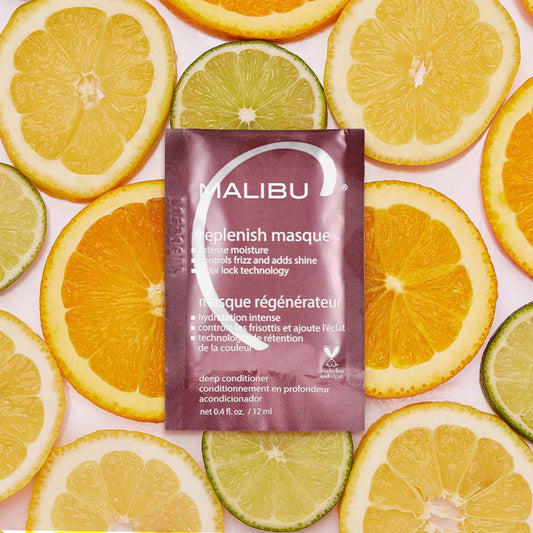 Malibu C Replenish Hair Masque - Ultra Hydrating Deep Conditioner for Hair Repair - Reparative Formula with Avocado Oil for all Types & Textures