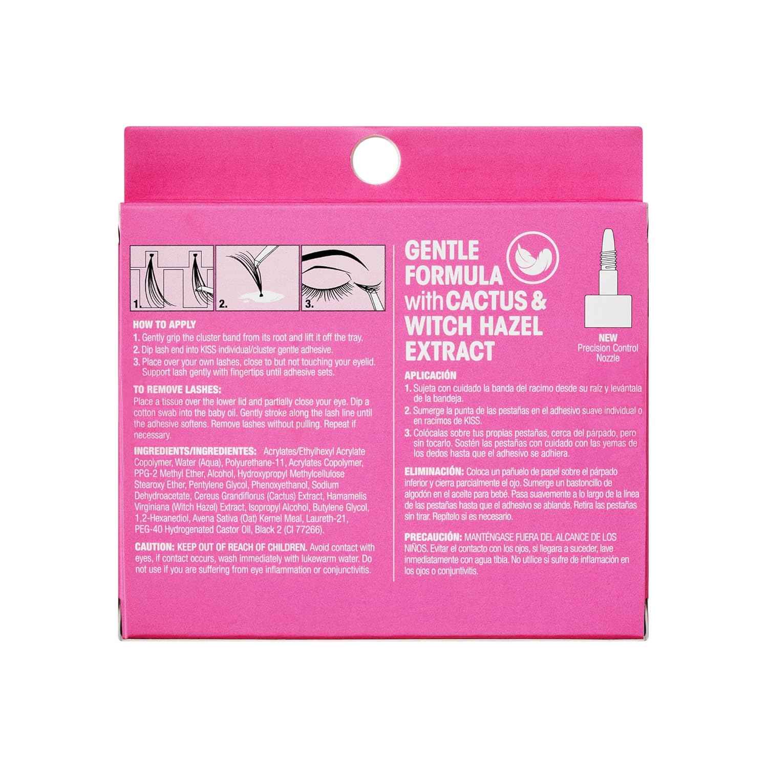 KISS SuperStick Individual Lash Cluster Adhesive, Gentle Formula, 7 Day Hold, Cactus & Witch Hazel Extract, Dermatologist Tested, Waterproof Lash Glue, No Harsh Odor, Net Wt. 6.5g (0.23 oz.)