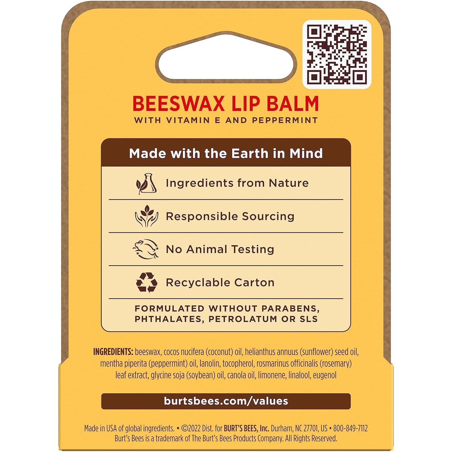 Burt's_Bees_100%_Natural_Moisturizing_Lip_Balm,_Original_Beeswax_with_Vitamin_E_&_Peppermint_Oil,_0.15_Oz