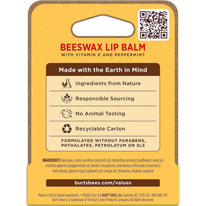 Burt's_Bees_100%_Natural_Moisturizing_Lip_Balm,_Original_Beeswax_with_Vitamin_E_&_Peppermint_Oil,_0.15_Oz