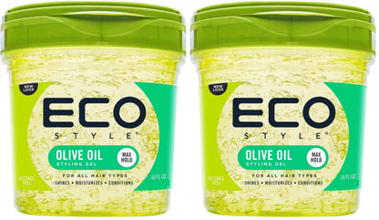 Eco Style Gel Styling - Adds Shine and Tames Split Ends - Delivers Moisture to Scalp - Nourishes And Repairs - Provides Weightless and Superior Hold - Ideal for all Hair