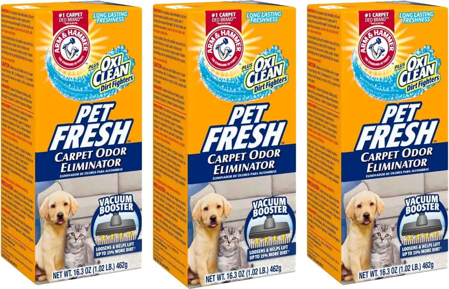 Arm & Hammer Pet Fresh Carpet Odor Eliminator Plus Oxi Clean Dirt Fighters, 48.9 Ounce