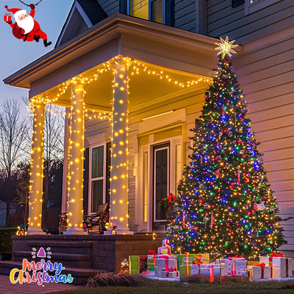 JMEXSUSS_200_LED_Christmas_String_Lights_Outdoor_Waterproof,_66ft_Color_Changing_String_Lights_Plug_in,_Warm_White_&_Multicolor_Christmas_Lights_for_Trees_Yard_Wedding_Xmas_Party