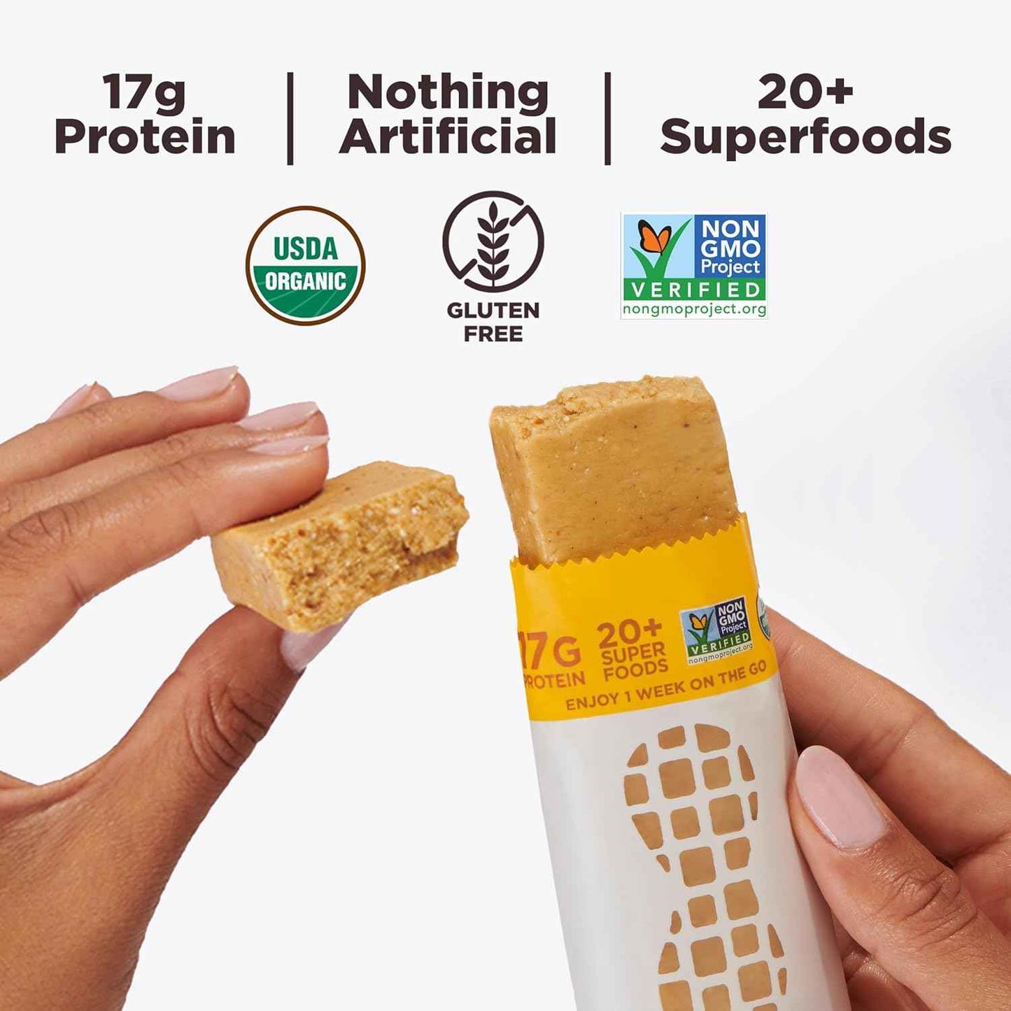 Perfect Bar Protein Bars, Gluten Free, Made with Organic Honey, Cookie Dough Texture, Refrigerated