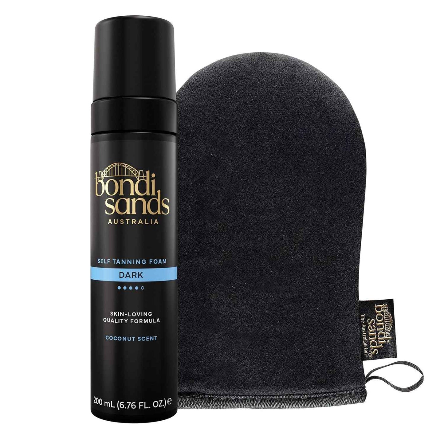 Bondi Sands Self Tanning Foam + Application Mitt | Includes Sunless Foam + Reusable Mitt for a Flawless Finish