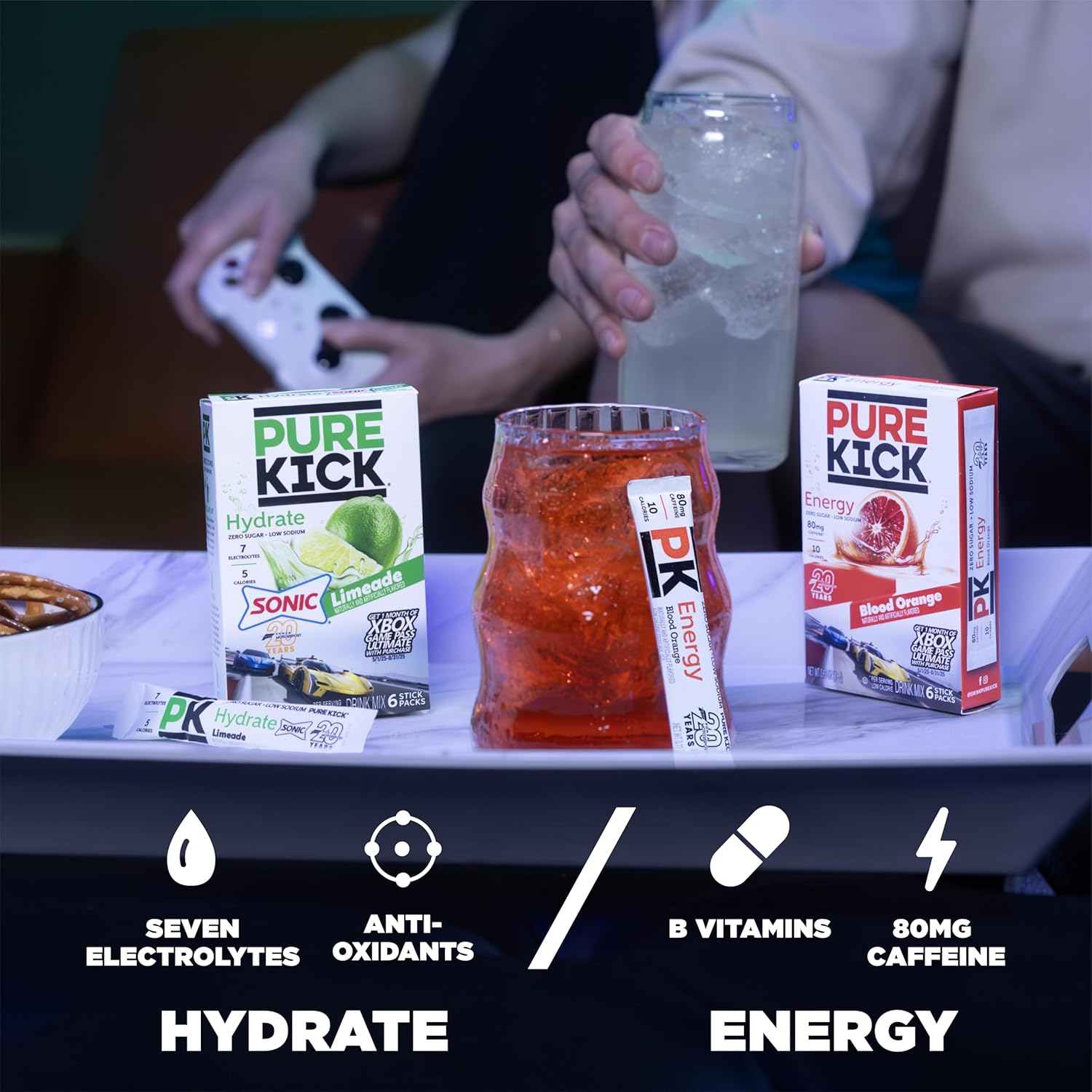 Pure_Kick_Forza_Fuel_Limited_Edition_Energy,_Blood_Orange_Energy_&_Sonic_Limeade_Hydration_Singles_To_Go_Drink_Mix_–_3_/_6ct_Boxes_-_18_Total_Packets