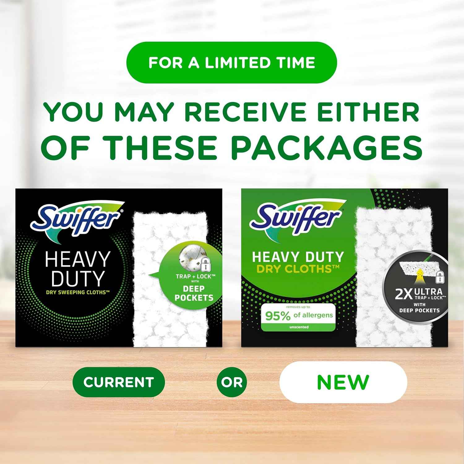 Swiffer Sweeper Heavy Duty Dry Multi-Surface Cloth Refills for Floor Sweeping and Cleaning
