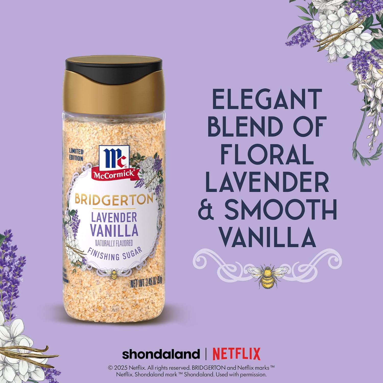 McCormick_Bridgerton_Finishing_Sugar,_Lavender_Vanilla,_Limited_Edition,_Floral_Lavender_Notes,_Smooth_Vanilla_Flavor,_For_Cakes,_Cocktails,_Matcha_Tea,_and_More,_3.45_oz