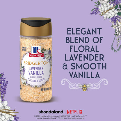 McCormick_Bridgerton_Finishing_Sugar,_Lavender_Vanilla,_Limited_Edition,_Floral_Lavender_Notes,_Smooth_Vanilla_Flavor,_For_Cakes,_Cocktails,_Matcha_Tea,_and_More,_3.45_oz