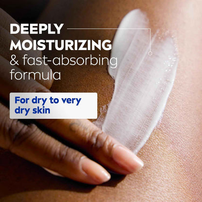 NIVEA Nourishing Hydration Skin Firming Body Lotion with Q10 and Vitamin C, 72-Hour Body Moisturizer for Dry to Very Dry Skin, 16.9 Fl Oz Pump Bottle