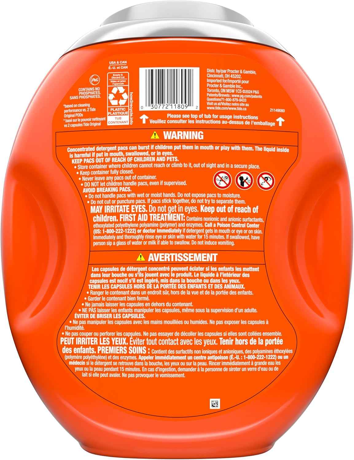 Tide Power PODS White Laundry Detergent Pacs, Brilliant Whitening + Color Protect