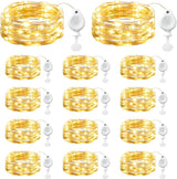Brightown 14 Pack LED Fairy Lights Battery Operated String Lights, 7ft 20LED Waterproof Silver Wire Twinkle Lights, Firefly Starry Moon Lights for Mason Jars DIY Christmas Wedding Party Bedroom