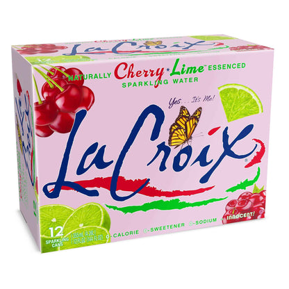 La Croix Water Sparkling Cherry Lime, 12 Fl Oz, 12 Pack