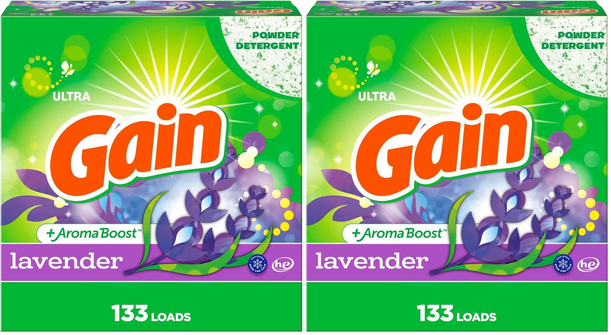 Gain Powder Laundry Detergent, Lavender Scent, 123 OZ