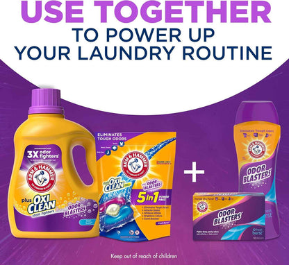 ARM & HAMMER Plus OxiClean Odor Blasters, Liquid Laundry Detergent
