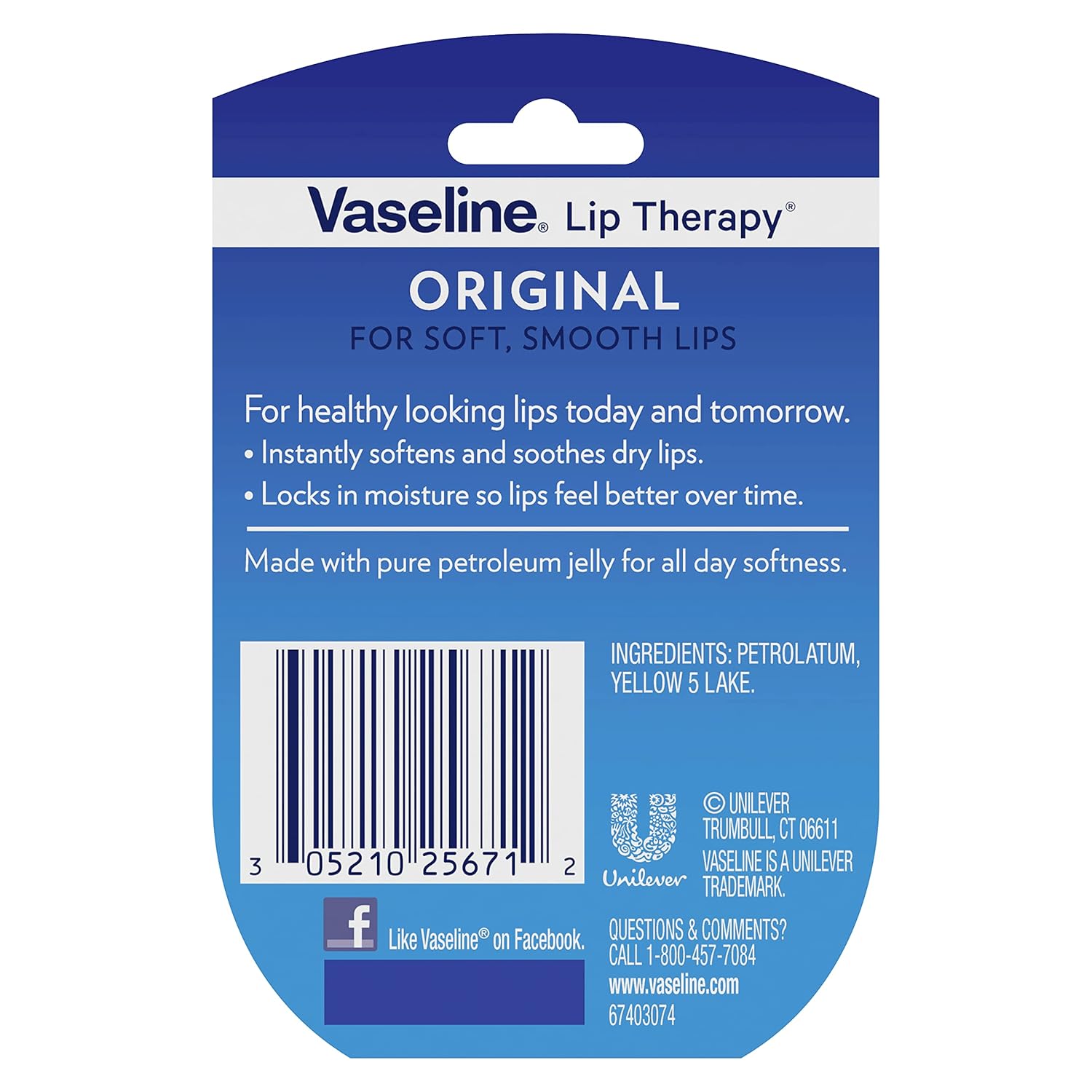 Vaseline_Lip_Therapy_Original_+_Vitamin_E,_Mini_2-Packs_(6_Jars)_–_Fragrance-Free_Lip_Balm,_Moisturizer_for_Soft,_Smooth_&_Glossy_Lips,_0.25_Oz_Ea