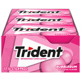 Trident Minty Sweet Twist Sugar Free Gum, 12 Packs of 14 Pieces (168 Total Pieces) - Snack Bubblegum