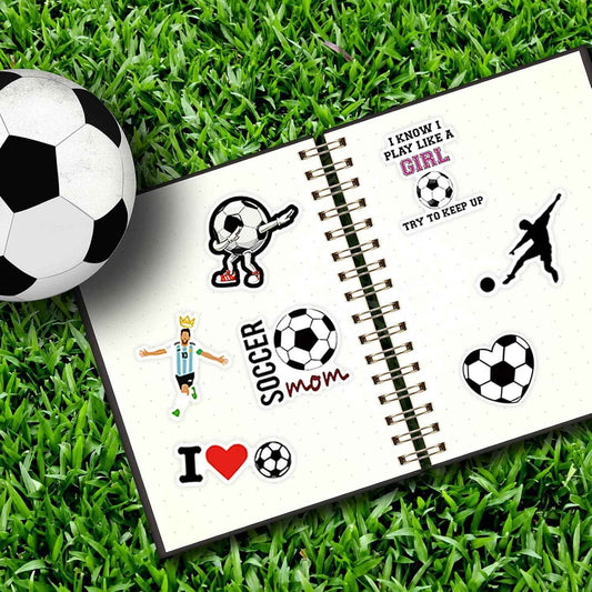 100PCS Soccer Stickers for Boys Girls Kids Teens, Vinyl Waterproof Soccer Stickers for Water Bottles, Laptops, Goodie Bag Stuffers, 2026 Soccer World Cup Party Favors