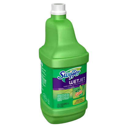 Swiffer WetJet Multi-Purpose and Hardwood Liquid Floor Cleaner Solution Refill, with Gain Scent,