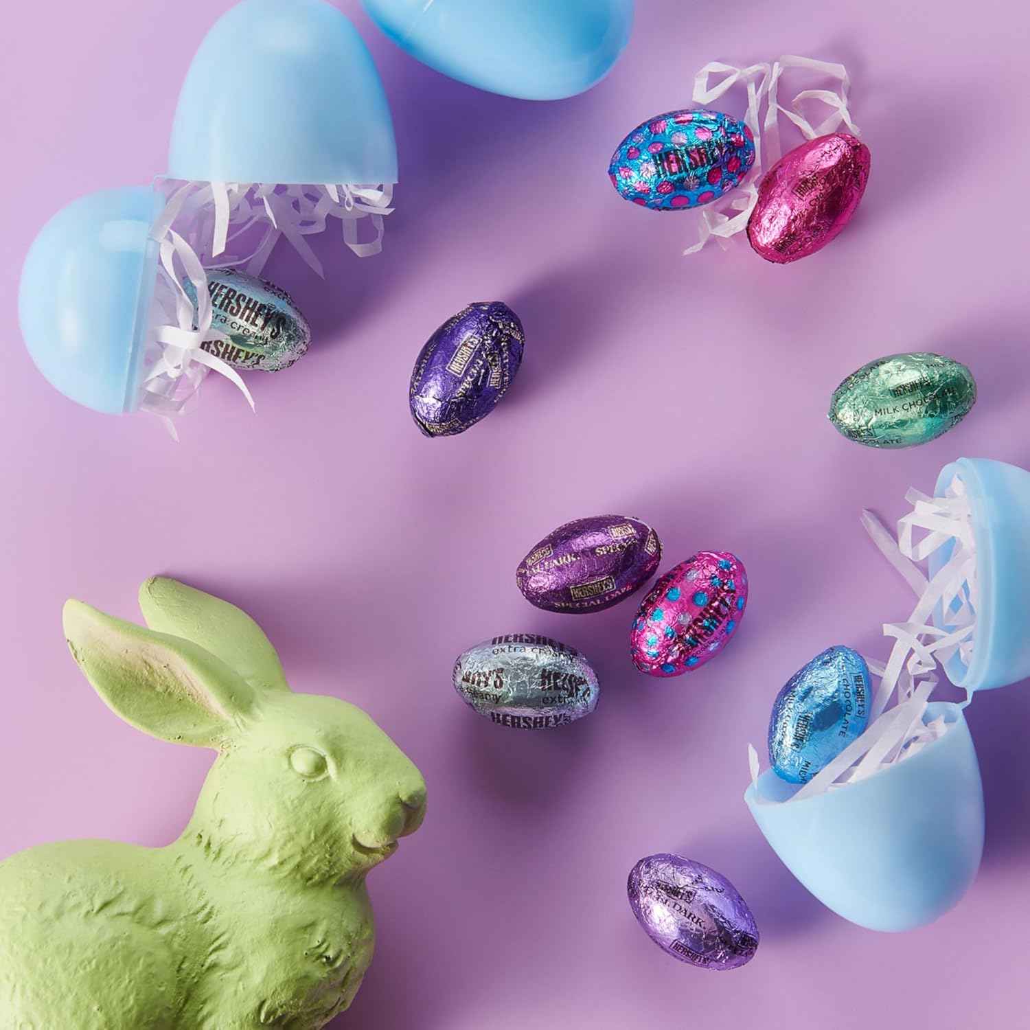 HERSHEY'S Assorted Flavored Eggs, Easter Candy Bulk Bag, Easter Day