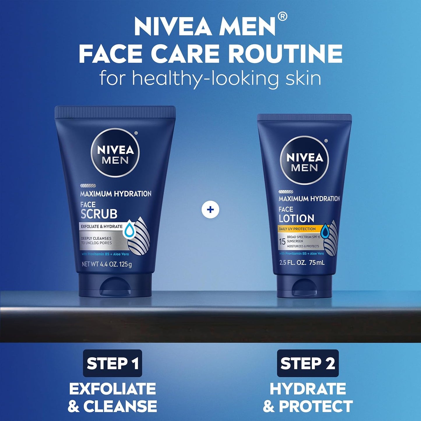 NIVEA_MEN_Maximum_Hydration_Face_Scrub_with_Provitamin_B5_and_Aloe_Vera,_Exfoliating_Face_Wash_Deeply_Cleanses_to_Unclog_Pores,_4.4_Oz_Tube,_Pack_of_3