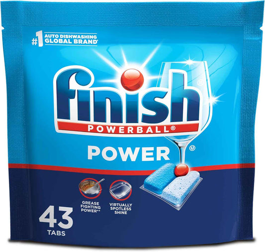 Finish Power Dishwasher Pods, No Pre-Rinse Dishwasher Detergent Soap For Deep Clean & Shine with Degreasing Power, Fresh Scent