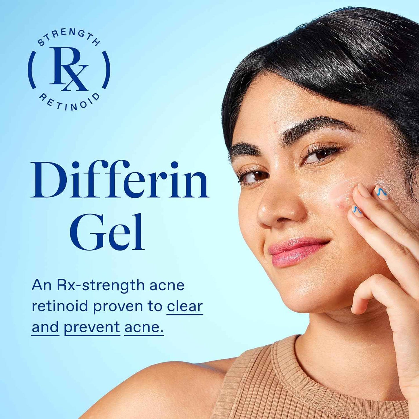 Differin Acne Treatment Gel, Retinoid Treatment for Face with 0.1% Adapalene, Gentle Skin Care for Acne Prone Sensitive Skin