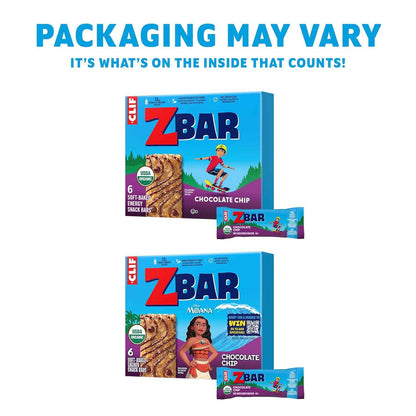 Zbar - Chocolate Chip - Soft-Baked Energy Snack Bars - Non-GMO - 12g Whole Grains - USDA Organic Granola Bars (6 Pack)
