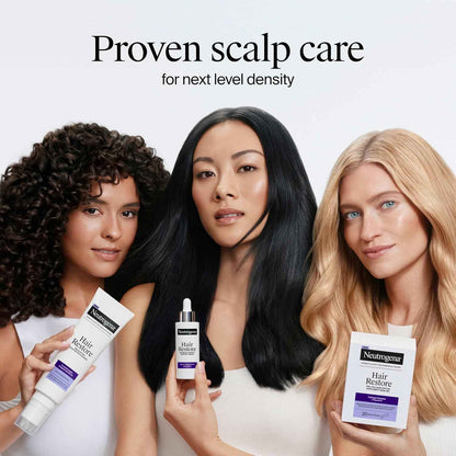 Neutrogena Hair Restore Advanced Growth Support Serum, Hair & Scalp Treatment with Micro-Peptide XP Complex, Revitalize Roots, 1.7 fl. oz