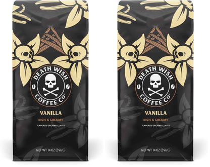 Death Wish Coffee, Organic and Fair Trade Ground Coffee, 16 oz