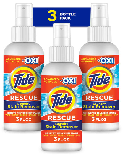 Tide Laundry Stain Remover with Oxi, Rescue Clothes, Upholstery, Carpet and more from Tough Stains, Stain Treater