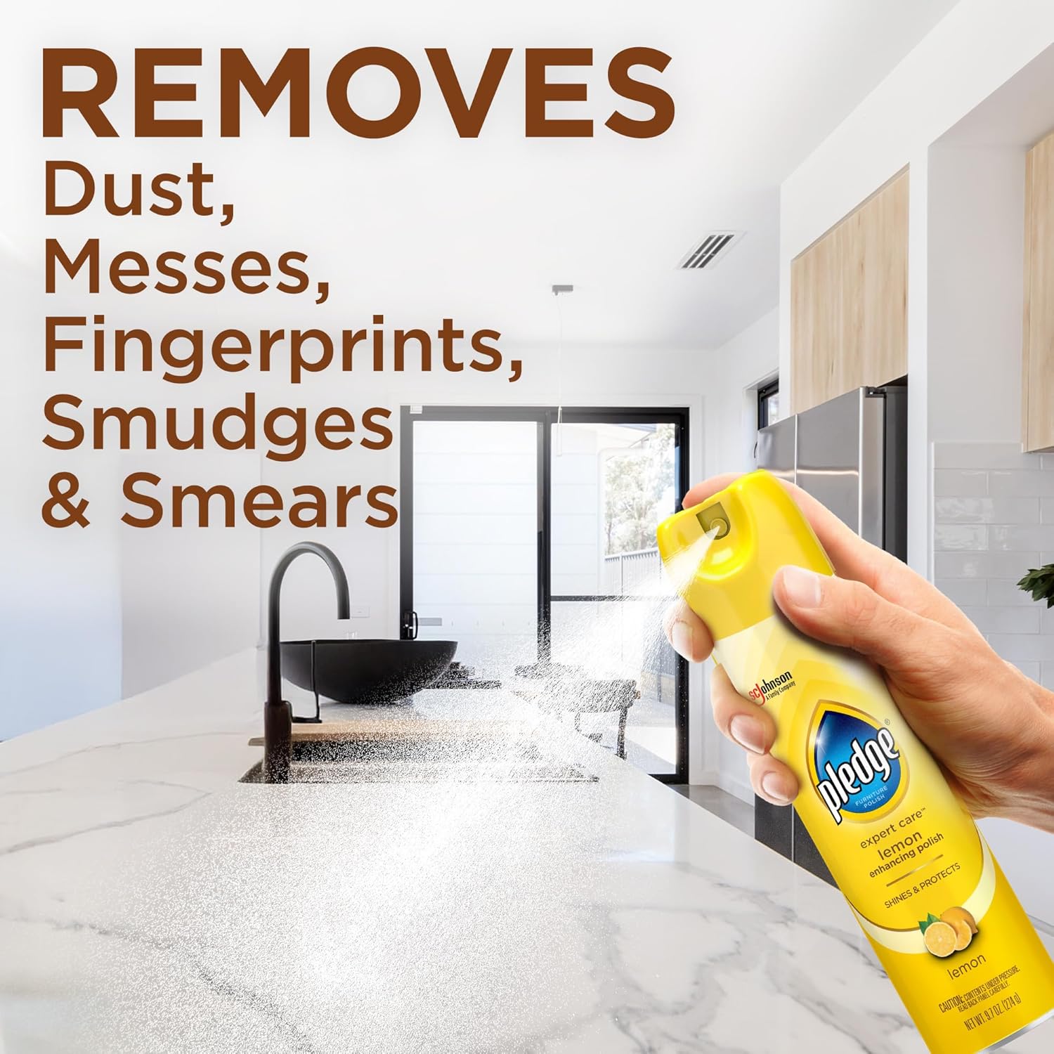 Pledge_Enhancing_Polish_Spray,_Wood_Furniture_&_Stainless_Steel_Polish,_Remove_Dust_and_Fingerprints,_Fast_Shine_and_Protect,_Prevent_Scratches_&_Knicks_-_Lemon_Scent,_9.7oz