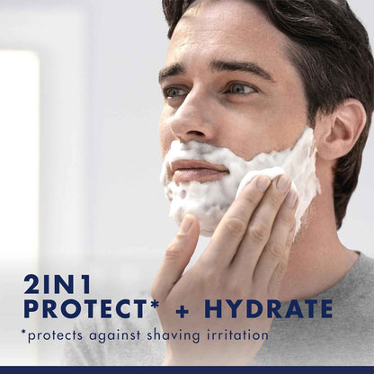 Gillette PRO Shaving Gel For Men Cools To Soothe Skin And Hydrates Facial Hair, TWIN PACK - Total 14oz, ProGlide Sensitive 2 in 1 Shave Gel