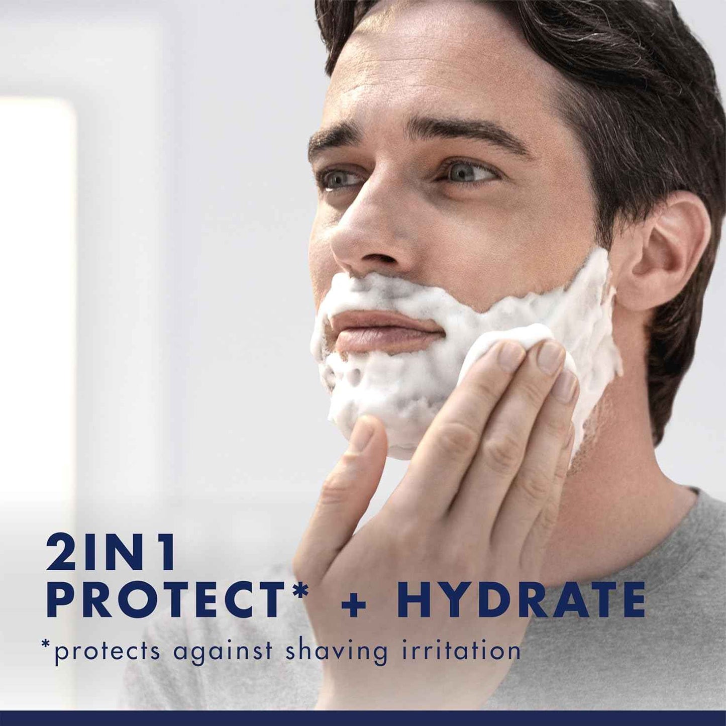 Gillette PRO Shaving Gel For Men Cools To Soothe Skin And Hydrates Facial Hair, 7oz, ProGlide Sensitive 2 in 1 Shave Gel