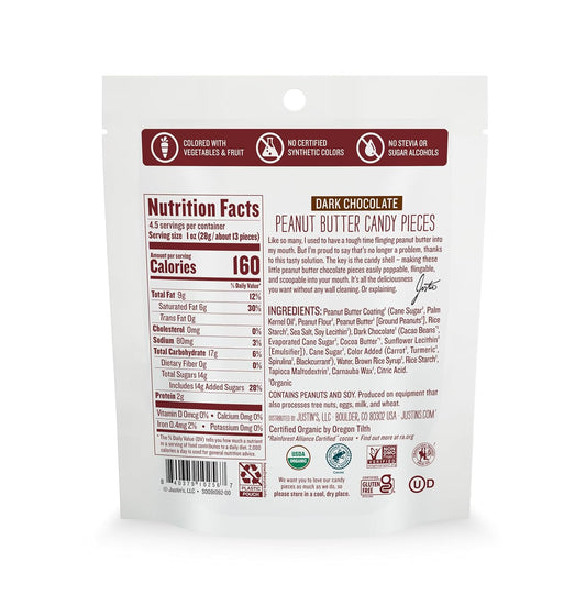 Justin's_Dark_Chocolate_Peanut_Butter_Candy_Pieces_-_4.5oz_bag_Organic,_Gluten_Free,_Non-GMO,_Responsibly_Source,_Rainforest_Alliance_Certified_Cocoa