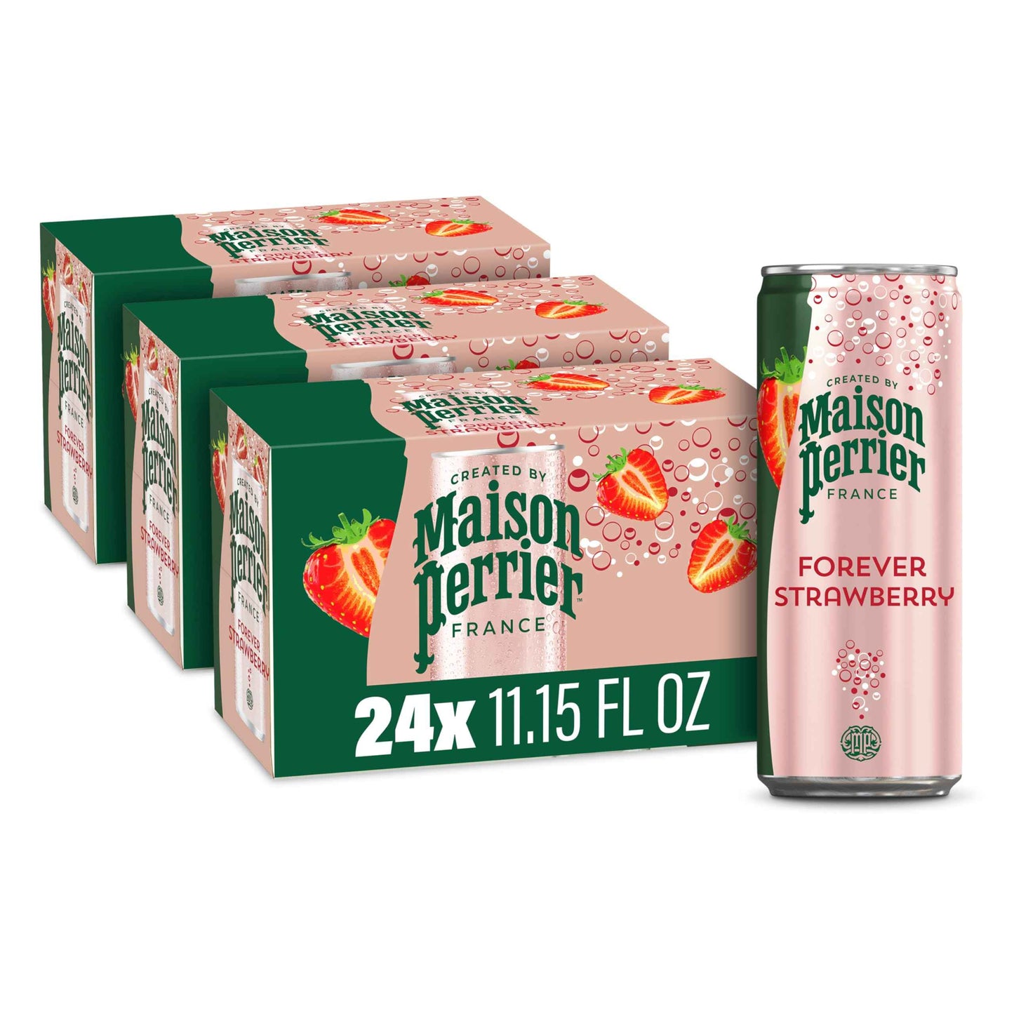 Maison Perrier Ultimate Sparkling Water, 11.15 FL OZ Cans, 8 Count, 3 Pack
