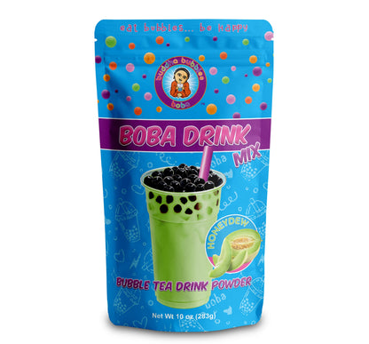 Premium HONEYDEW MELON Boba/Bubble Tea Drink Mix By Buddha Bubbles Boba 10 Ounces (283 Grams)