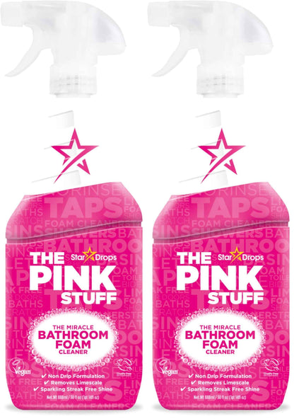 Stardrops - The Pink Stuff - Miracle Bathroom Foam Cleaner 750ml - Baths, Tiles, Soap Scum, Limescale, Streak Free