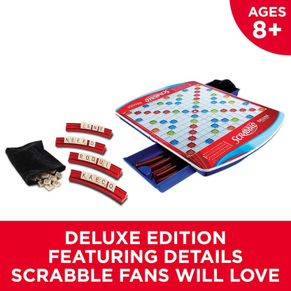 Hasbro Gaming Scrabble Deluxe Edition Board Game,