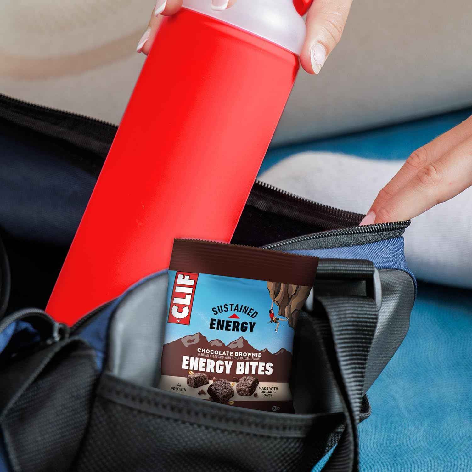 CLIF BAR Energy Bites - Made with Organic Oats - 6g Plant Based Protein - Non-GMO (5 Packs)