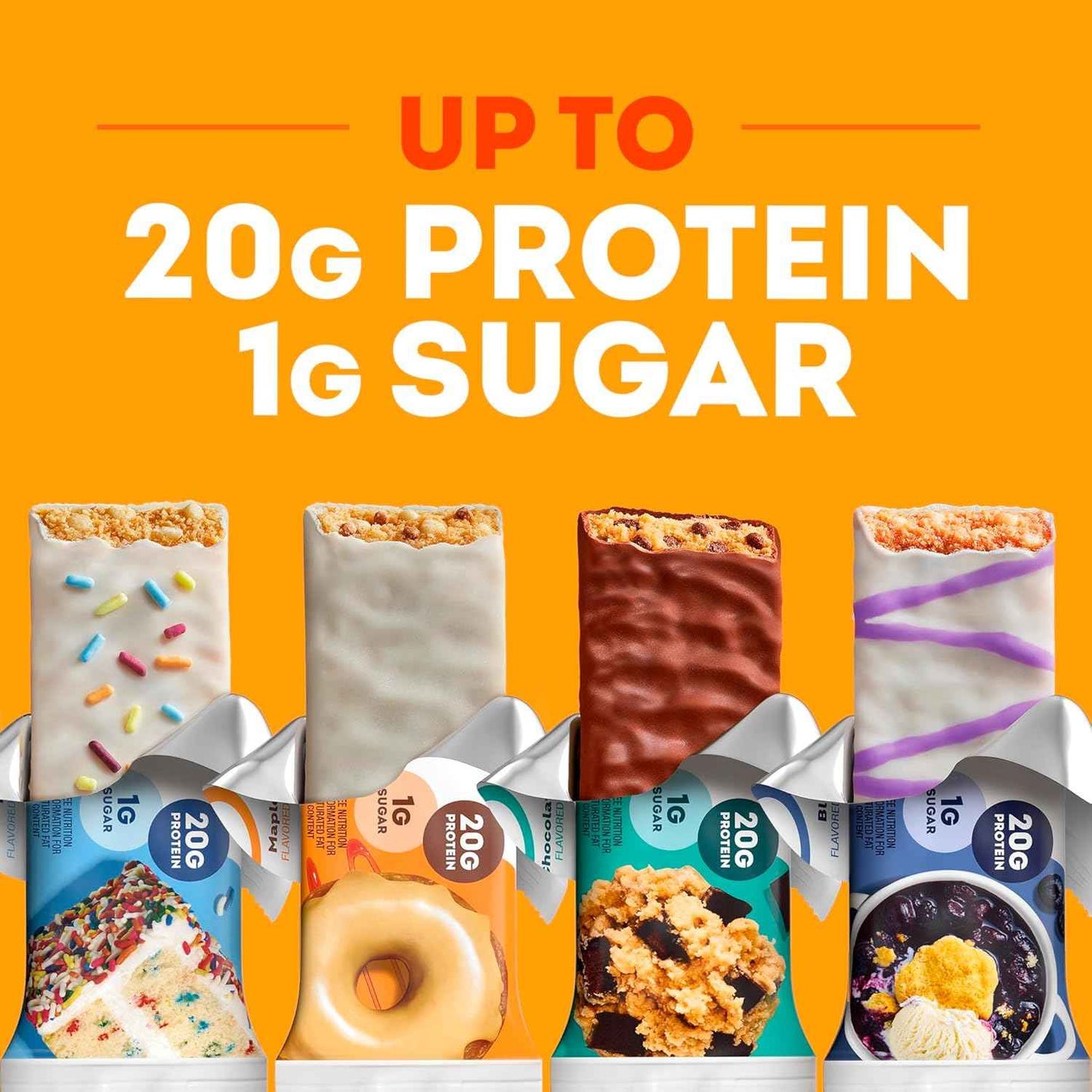 ONE Protein Bars, Gluten Free with 20g Protein and 1g Sugar, Pantry Staples, 2.12 oz