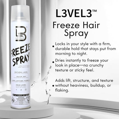 L3_Level_3_Hair_Spray_-_Long_Lasting_and_Strong_Hold_Hair_Spray_(12.95_Oz)