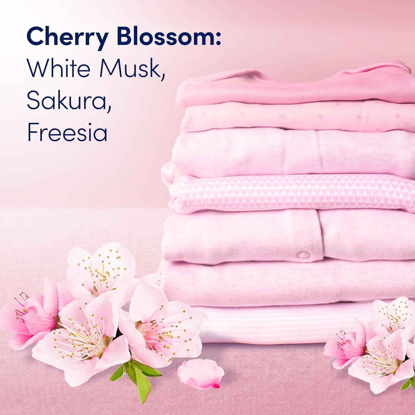 Downy Gentle Soft + Fresh Fabric Softener Liquid, Cherry Blossom Scent, Liquid Fabric Softener Designed to be Gentle on Skin