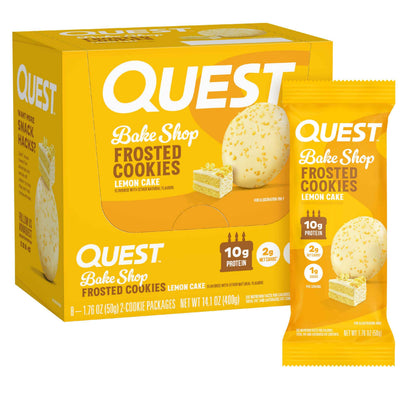 Quest Nutrition Frosted Protein Cookies, <1g Sugar, 5g Protein, 1g Net Carbs, Gluten Free