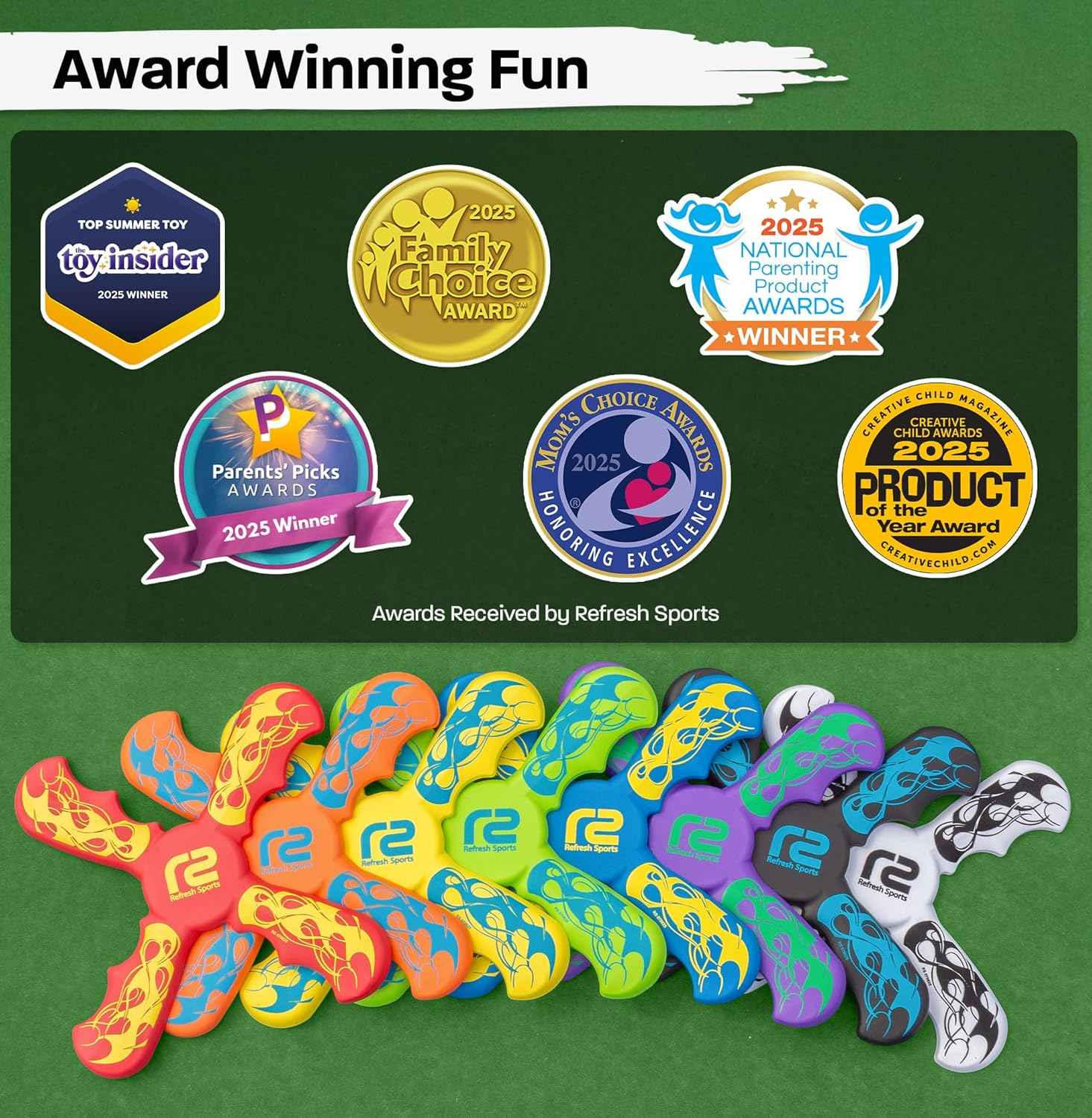 Fun Boomerang for Kids - Easter Basket Stuffers - Soft & Easy to Use - Best Gifts for 6 7 8 9 10 Year Old Boys & Girls + 2026 Top Toys for Boys Age 8-12 - Fun Outdoor Toy for Boys Girls Gift Ideas