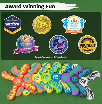 Fun Boomerang for Kids - Easter Basket Stuffers - Soft & Easy to Use - Best Gifts for 6 7 8 9 10 Year Old Boys & Girls + 2026 Top Toys for Boys Age 8-12 - Fun Outdoor Toy for Boys Girls Gift Ideas