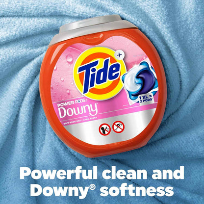Tide Power PODs + Downy Laundry Detergent Pods, Soft Boosters + April Fresh